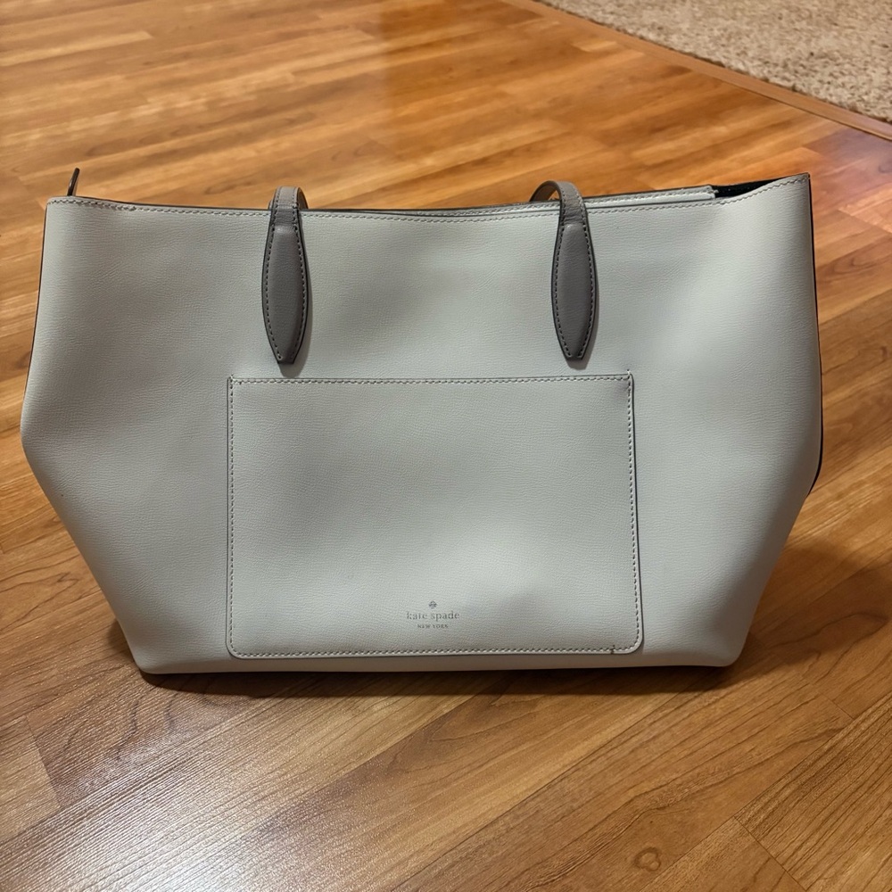 Kate Spade New York Adel Large Tote off-white refined grain leather FLAW - Picture 4 of 16